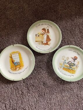 Vintage Holly Hobbie Wall Plates set of three